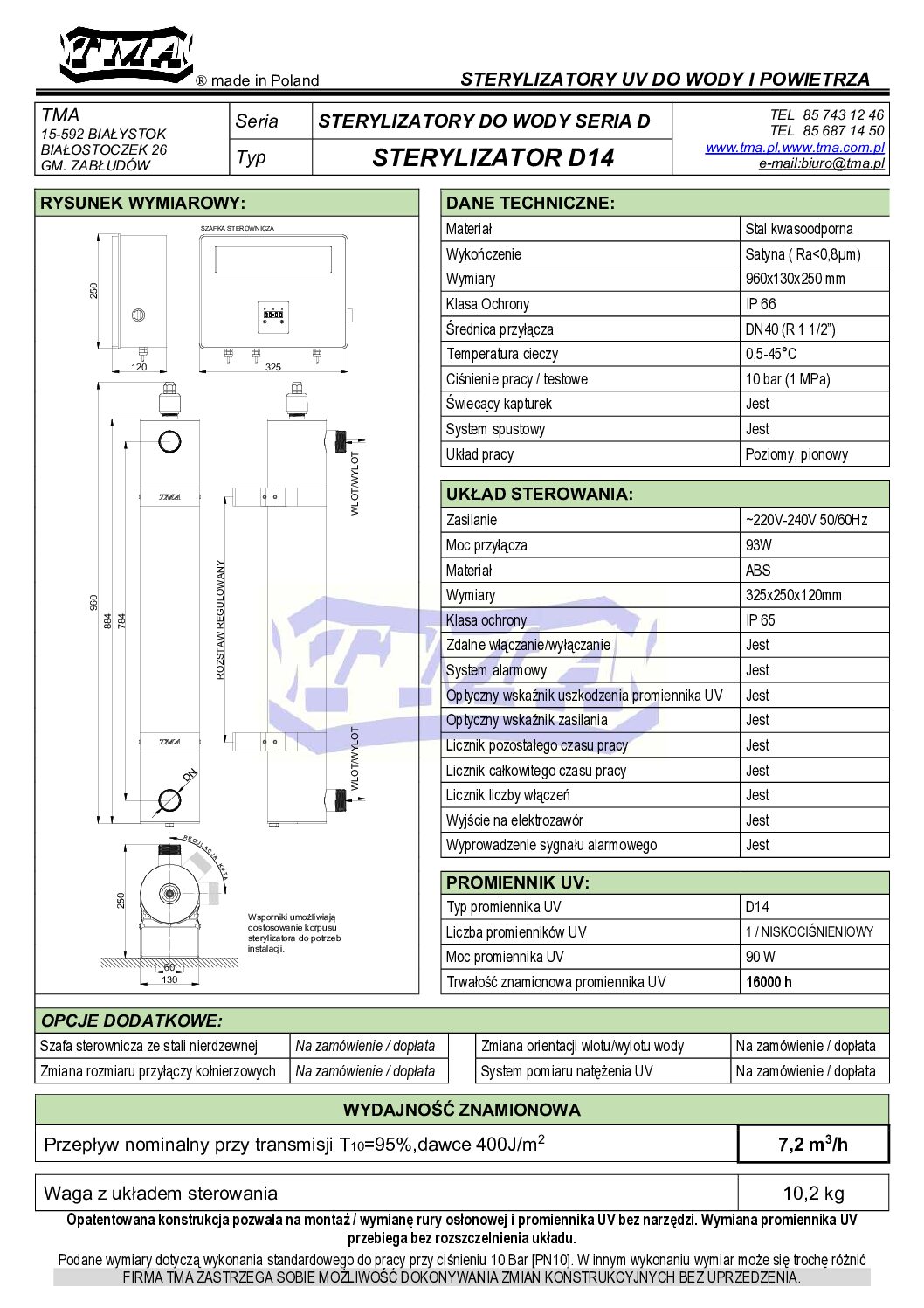 Sterylizator UV D14 - obrazek 4